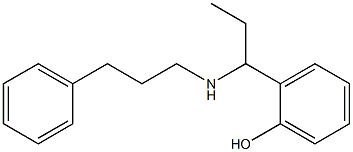 2-{1-[(3-phenylpropyl)amino]propyl}phenol 结构式