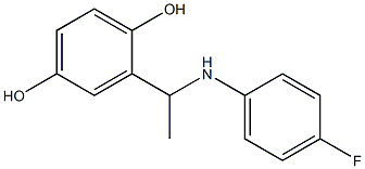 2-{1-[(4-fluorophenyl)amino]ethyl}benzene-1,4-diol 结构式