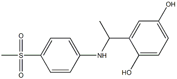 2-{1-[(4-methanesulfonylphenyl)amino]ethyl}benzene-1,4-diol 结构式