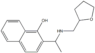 2-{1-[(oxolan-2-ylmethyl)amino]ethyl}naphthalen-1-ol 结构式