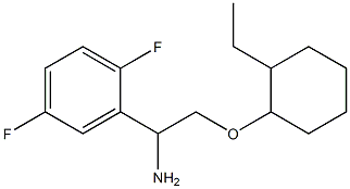 2-{1-amino-2-[(2-ethylcyclohexyl)oxy]ethyl}-1,4-difluorobenzene 结构式