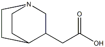 2-{1-azabicyclo[2.2.2]octan-3-yl}acetic acid 结构式