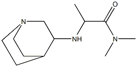 2-{1-azabicyclo[2.2.2]octan-3-ylamino}-N,N-dimethylpropanamide 结构式