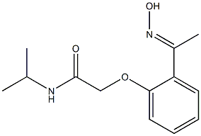 2-{2-[(1E)-N-hydroxyethanimidoyl]phenoxy}-N-isopropylacetamide 结构式