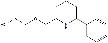 2-{2-[(1-phenylbutyl)amino]ethoxy}ethan-1-ol 结构式