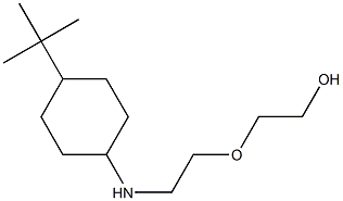 2-{2-[(4-tert-butylcyclohexyl)amino]ethoxy}ethan-1-ol 结构式