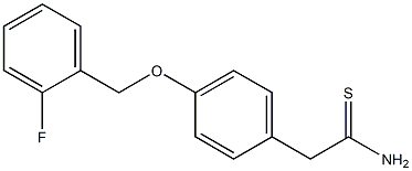 2-{4-[(2-fluorobenzyl)oxy]phenyl}ethanethioamide 结构式