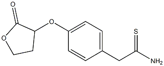 2-{4-[(2-oxooxolan-3-yl)oxy]phenyl}ethanethioamide 结构式