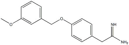 2-{4-[(3-methoxybenzyl)oxy]phenyl}ethanimidamide 结构式