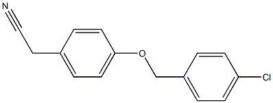 2-{4-[(4-chlorophenyl)methoxy]phenyl}acetonitrile 结构式