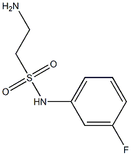 2-amino-N-(3-fluorophenyl)ethanesulfonamide 结构式