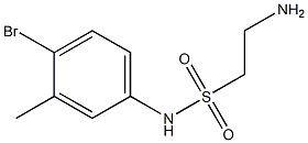 2-amino-N-(4-bromo-3-methylphenyl)ethane-1-sulfonamide 结构式