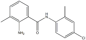 2-amino-N-(4-chloro-2-methylphenyl)-3-methylbenzamide 结构式