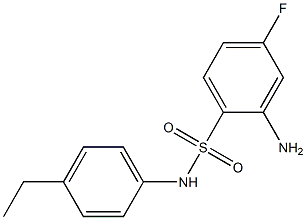 2-amino-N-(4-ethylphenyl)-4-fluorobenzene-1-sulfonamide 结构式