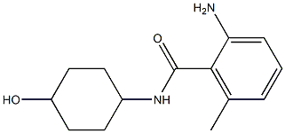 2-amino-N-(4-hydroxycyclohexyl)-6-methylbenzamide 结构式