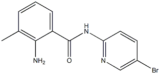 2-amino-N-(5-bromopyridin-2-yl)-3-methylbenzamide 结构式