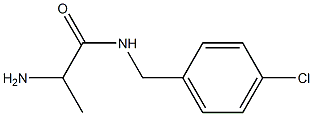 2-amino-N-[(4-chlorophenyl)methyl]propanamide 结构式