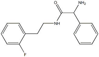 2-amino-N-[2-(2-fluorophenyl)ethyl]-2-phenylacetamide 结构式