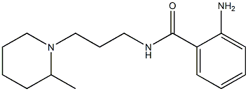 2-amino-N-[3-(2-methylpiperidin-1-yl)propyl]benzamide 结构式