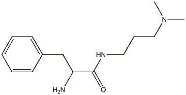 2-amino-N-[3-(dimethylamino)propyl]-3-phenylpropanamide 结构式