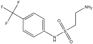 2-amino-N-[4-(trifluoromethyl)phenyl]ethane-1-sulfonamide 结构式