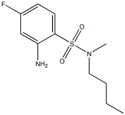 2-amino-N-butyl-4-fluoro-N-methylbenzene-1-sulfonamide 结构式