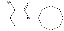 2-amino-N-cyclooctyl-3-methylpentanamide 结构式