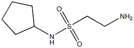 2-amino-N-cyclopentylethanesulfonamide 结构式