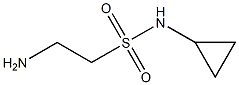 2-amino-N-cyclopropylethanesulfonamide 结构式