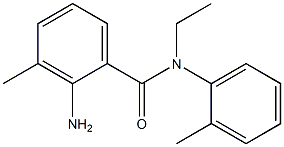 2-amino-N-ethyl-3-methyl-N-(2-methylphenyl)benzamide 结构式