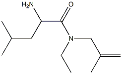 2-amino-N-ethyl-4-methyl-N-(2-methylprop-2-enyl)pentanamide 结构式