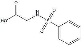 2-benzenesulfonamidoacetic acid 结构式