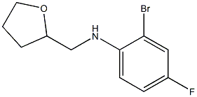 2-bromo-4-fluoro-N-(oxolan-2-ylmethyl)aniline 结构式