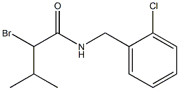 2-bromo-N-(2-chlorobenzyl)-3-methylbutanamide 结构式