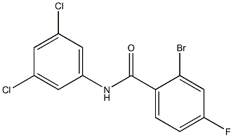 2-bromo-N-(3,5-dichlorophenyl)-4-fluorobenzamide 结构式