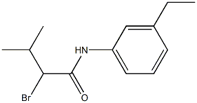 2-bromo-N-(3-ethylphenyl)-3-methylbutanamide 结构式