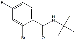 2-bromo-N-(tert-butyl)-4-fluorobenzamide 结构式