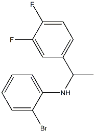 2-bromo-N-[1-(3,4-difluorophenyl)ethyl]aniline 结构式