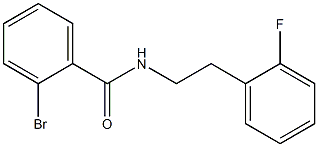 2-bromo-N-[2-(2-fluorophenyl)ethyl]benzamide 结构式