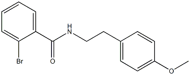 2-bromo-N-[2-(4-methoxyphenyl)ethyl]benzamide 结构式