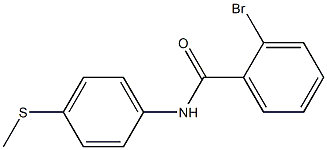 2-bromo-N-[4-(methylthio)phenyl]benzamide 结构式