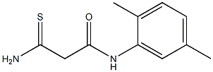 2-carbamothioyl-N-(2,5-dimethylphenyl)acetamide 结构式