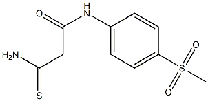 2-carbamothioyl-N-(4-methanesulfonylphenyl)acetamide 结构式