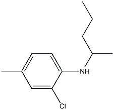 2-chloro-4-methyl-N-(pentan-2-yl)aniline 结构式