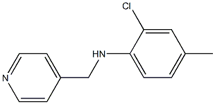 2-chloro-4-methyl-N-(pyridin-4-ylmethyl)aniline 结构式
