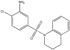 2-chloro-5-(1,2,3,4-tetrahydroquinoline-1-sulfonyl)aniline 结构式