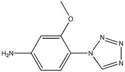 3-methoxy-4-(1H-tetrazol-1-yl)aniline 结构式