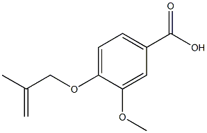 3-methoxy-4-[(2-methylprop-2-enyl)oxy]benzoic acid 结构式