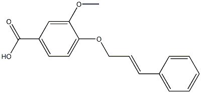 3-methoxy-4-[(3-phenylprop-2-en-1-yl)oxy]benzoic acid 结构式