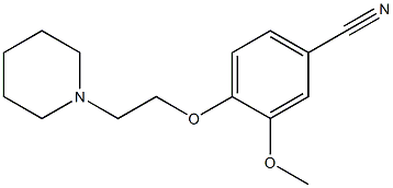 3-methoxy-4-[2-(piperidin-1-yl)ethoxy]benzonitrile 结构式
